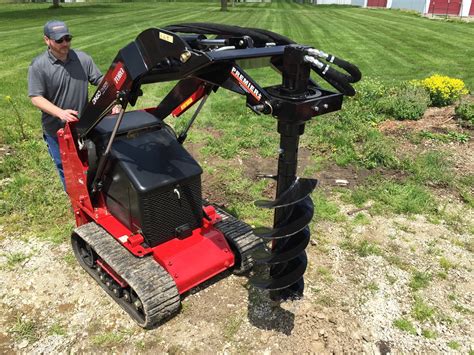 mini skid steer powerhead|mini skid steer auger attachment.